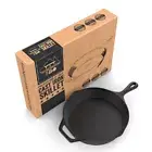 Kitchen 12" Cast Iron Skillets Nonstick - Pre Seasoned Frying Pan Cookware Pan f