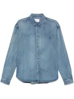 [Saint Laurent Paris] Saint Laurent Paris-Camicia In Denim Cassandre Fit Rilassato-Uomo M