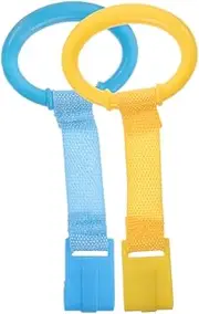 MOLUCKFU Pull Bar 4pcs Bed Pull Rings Safe Plastic Material for Infants Toddlers
