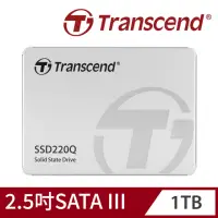 在飛比找momo購物網優惠-【Transcend 創見】SSD220Q 1TB 2.5吋