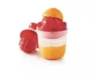 NEW Tupperware Juist red & clear, citrus, melon fruit juices & squeezer