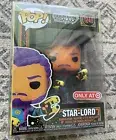 Funko Pop Star-Lord #1240 Black Light Target Exclusive With Pop Protector