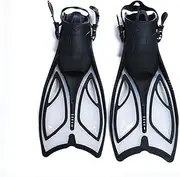 qwmvhfg, Adult Flexible Comfort Adjustable Swim Flippers Snorkeling Silicone Short fins for Training Professional Diving