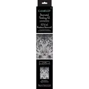 Camelot Dots Diamond Art Kit 11.8"X15.7"-Silver Tiger (Pack of 1)