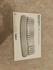 Logitech Wave Keys Wireless Ergonomic Keyboard Off White 920-012275