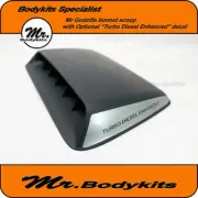 Mr Godzilla Universal Scoop Air Intake Bonnet Scoop For 4wd + Turbo Diesel decal