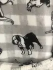 New Berkshire Blanket Bulldog Dalmation Poodle Plush Throw 50 x 60 Inch