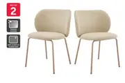 Set of 2 Ovela Kerby Dining Chairs (Beige)