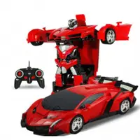 在飛比找蝦皮購物優惠-L ku.id 兒童玩具汽車人變形金剛 2 合 1 機器人汽