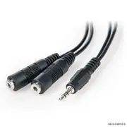 3.5mm Stereo Audio Male to 2 X 3.5mm Female Splitter Cable