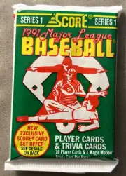 1991 Score Pack Todd Stottlemyre Blue Jays (Top) Geno Petralli Rangers (Back)