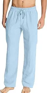 [JEShifangjiusu] Men's Cotton Yoga Sweatpants Loose With Pockets - Open Bottom Athletic Lounge Exercise Pants