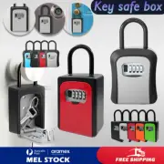 2024 1PCS Lock Key Safe Storage Box Combination Padlock Security Home Outdoor