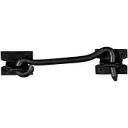 Leatherneck Hardware 6 In Swivel Hook Privacy Lock for Sliding Barn Door, Black