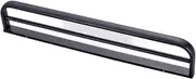 Retro Black Bath Towel Rail Double Bars for Wall Mounting Round for Bathroom Towel Rack