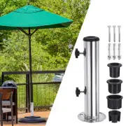 Umbrella Stand Tube Steel Umbrella Deck Mount Windsock Pole Base Bracket