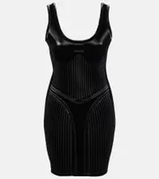 [Mugler] Mugler Embossed minidress AU 6 black