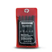 New Sidchrome SCMT27130 5pce Nail Punch Set 2mm, 2.5mm, 3mm, 4mm, 5mm Punches