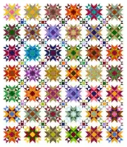 QUINTESSENTIAL STARS - 100" x 87" Quilt-Addicts Pre-cut Patchwork Quilt Kit