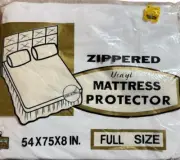 Vintage Kmart Vinyl Mattress Protector Zippered Full Size 54 X 75 X 8” New