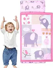 Nap Mats for Daycare, Removable Toddler Naptime Pad, Portable Folding Cartoon Nap Mat for Boys Girls Naptime Preschool School Travel Camping Bedroom Rest Time Home Daycare