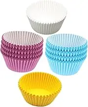 MAGICLULU 400pcs Cupcake Liners Greaseproof Muffin Cups Non Stick Baking Cups for Desserts for Birthday Wedding Shower High Temperature Resistant