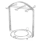 Silver Plating Coffee Cup Hob Cup Dish Rack Can Hang Most 6 Cups and Saucers Met