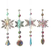 Elegant Crystal Suncatchers with Glistening Diamond Teardrops Prisms Pendants