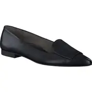 Paul Green Teddy Pointed Toe Flat in Black Leather at Nordstrom, Size 7Us