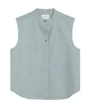 Lino blouse 40 Gray