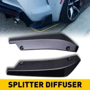For Honda Accord Rear Bumper Lip Corner Splitter Diffuser Body Kit Gloss Black (for: Honda)