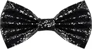 [PROUSKY] Glitter Sequin Bow Tie, Sparkly Pre-tied Bow Tie for Men Novelty Bowite for Cocktail Hen Wedding Party Costume Fancy Dress