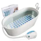 Portable Spa Bubble Bath Massager - Thermal Spa Waterproof Non-Slip Mat with Suc