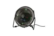 Digitech Digitech USB Desk Fan with Clock & Temperature 6"