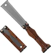 Fxvhojq Mini Folding Pull Saw SK85 Steel Double Sided Hand Saw Woodworking Tools Flush Cut Saw for Wet/Dry Wood Mini Folding Saw Flush Cut Saw for Hard/Soft Wood Camping Saw