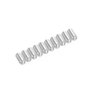 10 Pcs Dowel Pins 6x10 mm (1/4" Dia) Round Head Flat Chamfered End Metal Pin