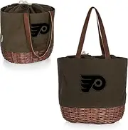 PICNIC TIME NHL Unisex-Adult NHL Coronado Canvas and Willow Basket Tote, Picnic Tote Bag, Beach Tote