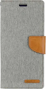 Goospery Canvas Diary For iPhone 7+/ 8+ - Grey