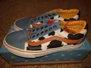 Vans Old Skool x Toy Story Woody Cowboy Denim Disney Cow Print Low Land NEW RARE