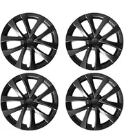 4PCS Hubcaps Design Compatible for Tesla Model 3 2017-2023 Full Rim Cover 18Inch Arachnid Wheel Cover Performance Replacement Accessories