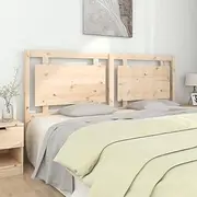 Solid Wood Pine Headboard Bed 185.5 cm - Rustic Wooden Frame Headboards, Natural Full Head, Twin Size BedHead, Mounted Headboard for Beds