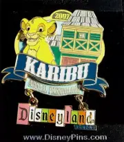 DLR Disney AP Annual Passholder Karibu Lion King Simba Dangle LE Pin