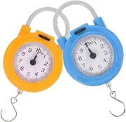 BESPORTBLE 2pcs Portable Digital Hanging Scale Electric Weight Scales with Hook Accurate Readings for Travel Shipping Outdoor Use Versatile Design for Various Weighing Needs Compact