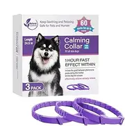 Pheromone Collar for Dogs - Calming Pheromone Collar for Puppies with Pheromones, 3 Pieces Relaxing Collars for Pets | Relieves Bad Behaviors, Lasts 60 Days, Calming Dog Collar