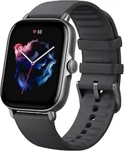 Amazfit GTS 3 Smart Watch for Android iPhone, Alexa Built-in, GPS Fitness Sports Watch with 150 Sports Modes, 1.75” AMOLED Display, 12-Day Battery Life, Blood Oxygen Heart Rate Tracking, Black
