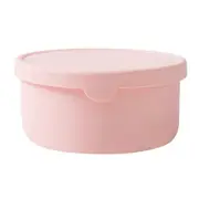 1 Set Silicone Food Storage Containers Unbreakable Non-Slip BPA Free Airtight Microwave/Dishwasher/Freezer-Safe for Indoor 24oz