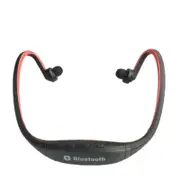 S9 Wireless Sports Bluetooth Earphones for iPhone Huawei XiaoMi Phone, Support TF / SD Card & Microphone(Black) RED COLOR