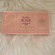 Vintage Yardley Royal Wedding 1981 Perfumed Soap Set of 3 New Original Box NIP