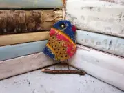ceramic bird wall hanging home deocr.