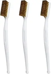 3pcs Cleaning Brush Brass Extruder Nozzle Bristle Barbecue Tools Grill Tools Grilling Tools 3dprinter Grill Cleaner Brush Brass Wire Brush 3d Printer White Brush Tool Copper Wire
